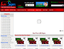 Tablet Screenshot of gasledsign.com